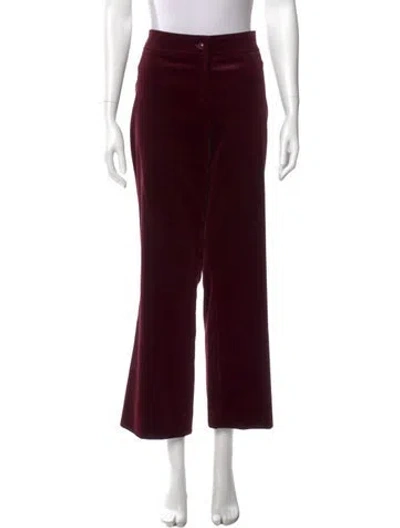 Pre-owned Escada Wide Leg Pants In Burgundy