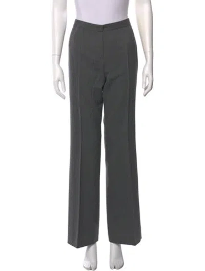 Pre-owned Escada Wide Leg Pants In Gray