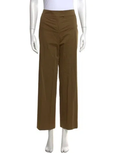 Pre-owned Escada Wide Leg Pants In Green