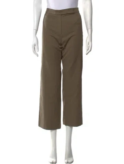 Pre-owned Escada Wide Leg Pants In Green