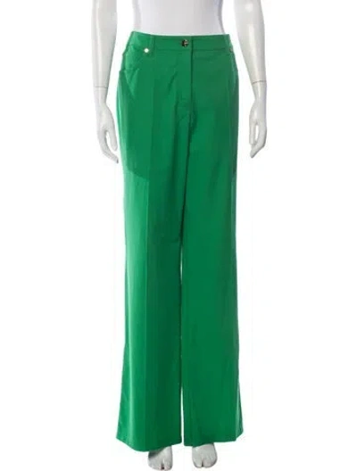 Pre-owned Escada Wide Leg Pants In Green