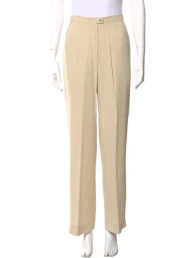 Pre-owned Escada Wide Leg Pants In Neutral
