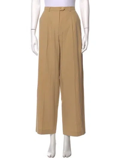 Pre-owned Escada Wide Leg Pants In Neutrals
