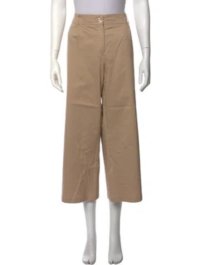 Pre-owned Escada Wide Leg Pants In Neutrals