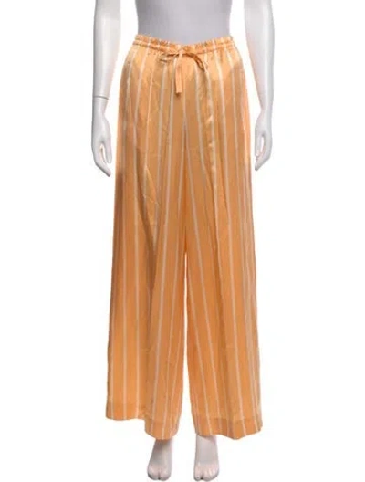 Pre-owned Escada Wide Leg Pants In Orange