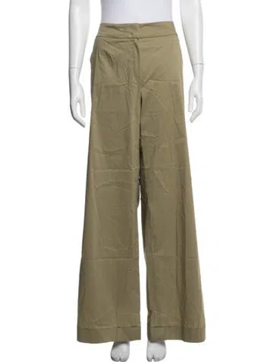 Pre-owned Escada Wide Leg Pants W/ Tags In Green