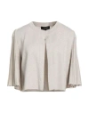 Escada Woman Cardigan Beige Size Xl Viscose, Polyamide, Metallic Fiber