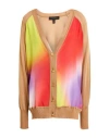 Escada Woman Cardigan Camel Size M Viscose, Silk