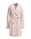 Escada Woman Coat Sand Size L Cotton, Viscose, Polyester, Metallic Fiber, Polyamide In Black