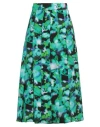 Escada Woman Midi Skirt Emerald Green Size 10 Silk In Green