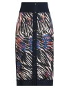Escada Woman Midi Skirt Navy Size L Wool, Polyamide, Elastane, Silk
