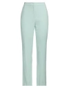 Escada Woman Pants Light Green Size 14 Viscose, Virgin Wool In Green