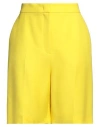 Escada Woman Shorts & Bermuda Shorts Yellow Size 12 Viscose In Yellow