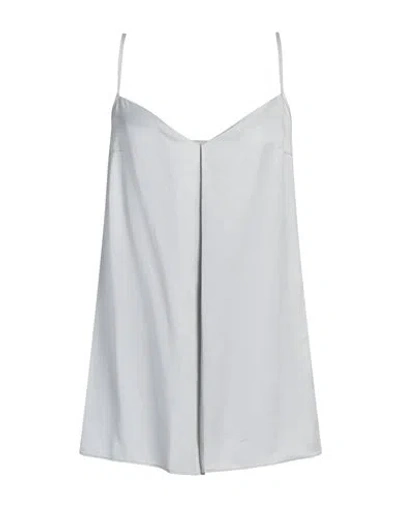 Escada Woman Top Light Grey Size 4 Cupro, Modal