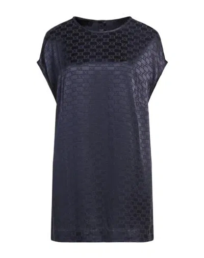 Escada Woman Top Navy Size 12 Viscose