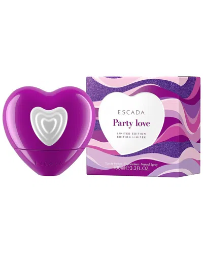 Escada Women's 3.3oz Party Love Edp Spray In Purple