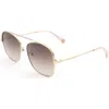 Escada Women's 59mm Gold Sunglasses In Multi