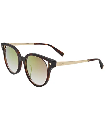Escada Women's 51 Mm Gold Sunglasses In Blue