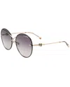 Escada Women's Sesc11f 61mm Sunglasses In Gold