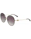 Escada Women's Sesc11f 61mm Sunglasses In Gold