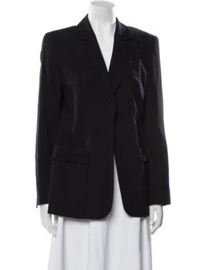Pre-owned Escada Wool Blazer In Black