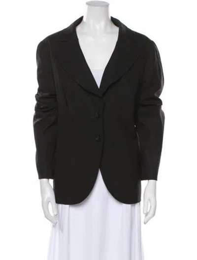 Pre-owned Escada Wool Blazer In Black