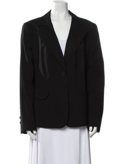 Pre-owned Escada Wool Blazer In Black