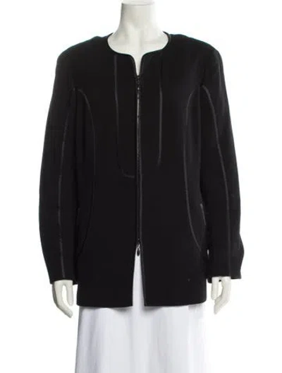 Pre-owned Escada Wool Blazer In Black