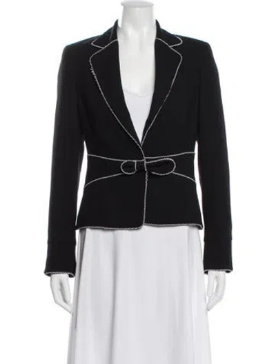 Pre-owned Escada Wool Blazer In Black