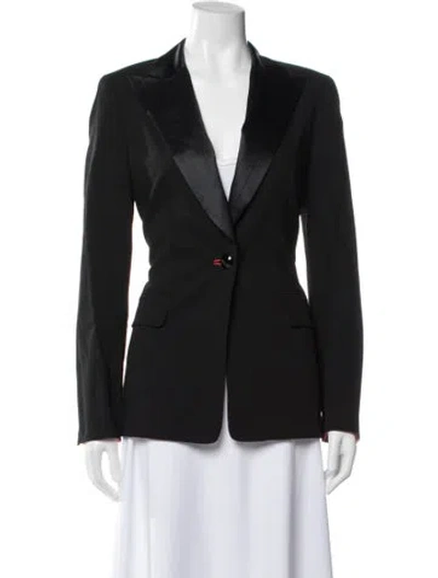 Pre-owned Escada Wool Blazer In Black