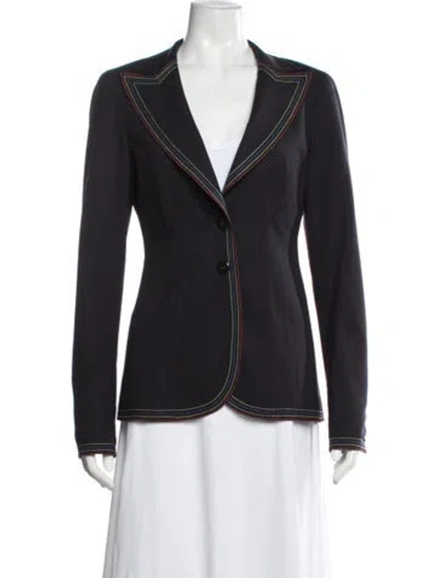 Pre-owned Escada Wool Blazer In Black