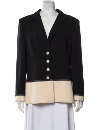 Pre-owned Escada Wool Blazer In Black