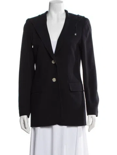 Pre-owned Escada Wool Blazer In Black