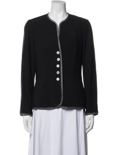 Pre-owned Escada Wool Blazer In Black