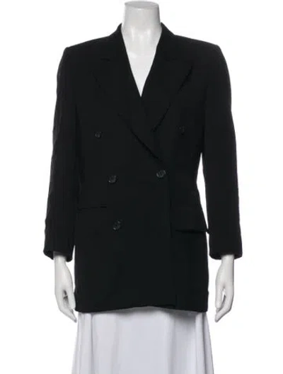 Pre-owned Escada Wool Blazer In Black