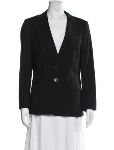 Pre-owned Escada Wool Blazer In Black