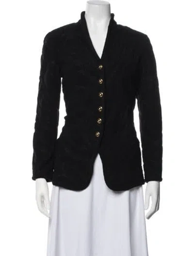 Pre-owned Escada Wool Blazer In Black
