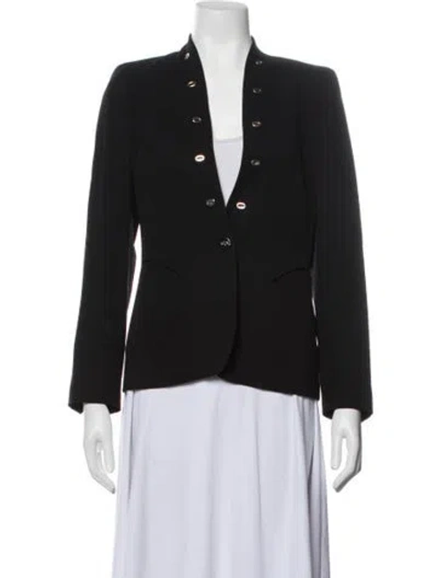 Pre-owned Escada Wool Blazer In Black