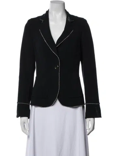Pre-owned Escada Wool Blazer In Black