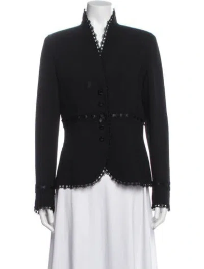 Pre-owned Escada Wool Blazer In Black
