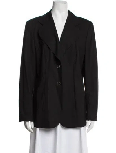 Pre-owned Escada Wool Blazer In Black
