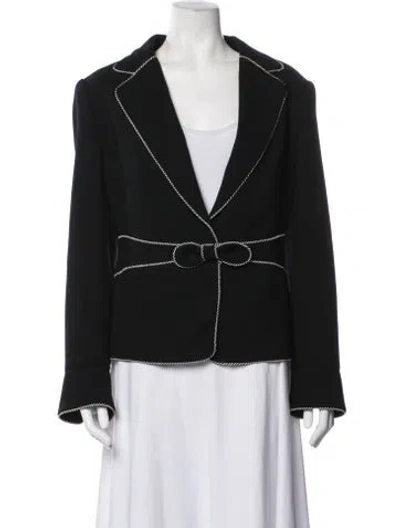 Pre-owned Escada Wool Blazer In Black