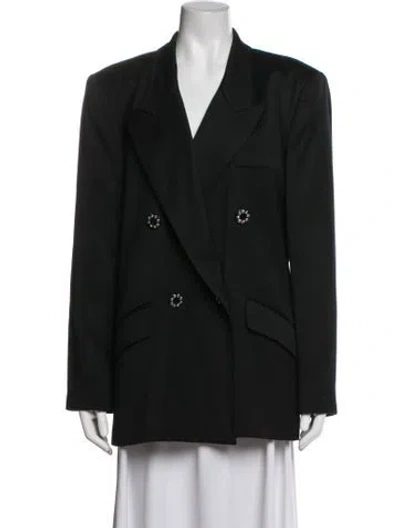 Pre-owned Escada Wool Blazer In Black