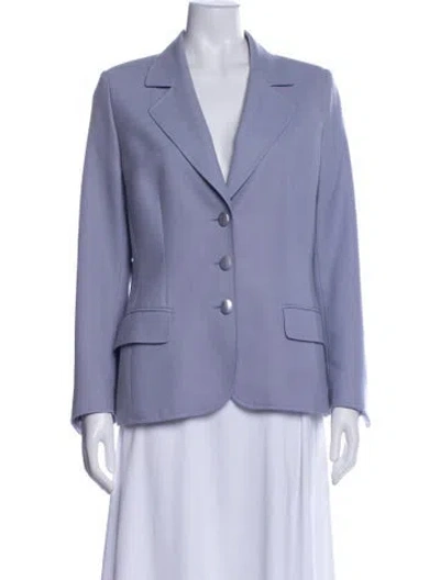 Pre-owned Escada Wool Blazer In Blue