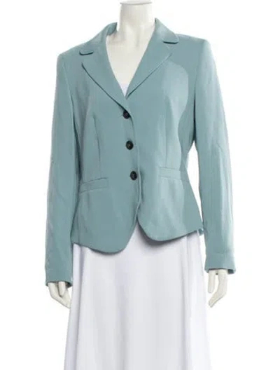 Pre-owned Escada Wool Blazer In Blue