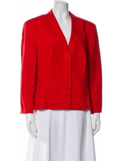 Pre-owned Escada Wool Blazer In Blue