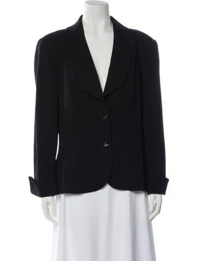 Pre-owned Escada Wool Blazer In Blue