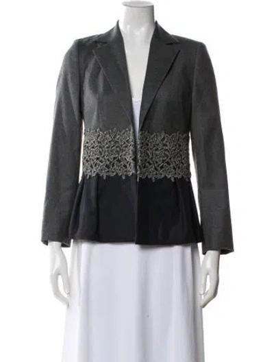 Pre-owned Escada Wool Blazer In Blue