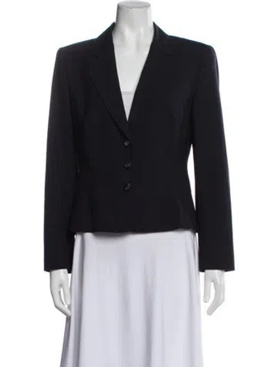 Pre-owned Escada Wool Blazer In Blue