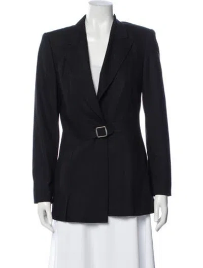 Pre-owned Escada Wool Blazer In Blue